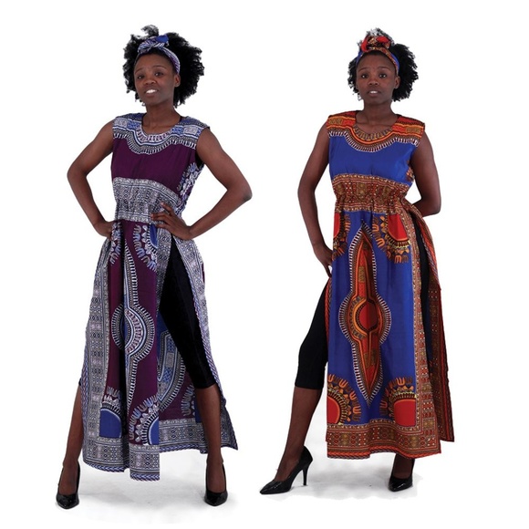 Traditional Sleeveless Duster Dress - Picture 1 of 1